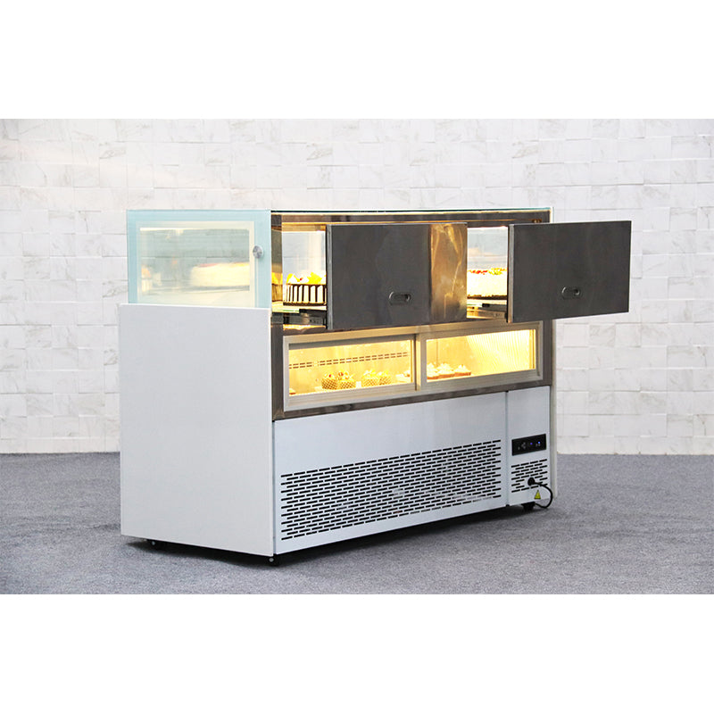 Kende Fresh food cooler display cabinets Shaped model air-cooled refrigerated display cabinet-conventional model customised model(Price please ask customer service)
